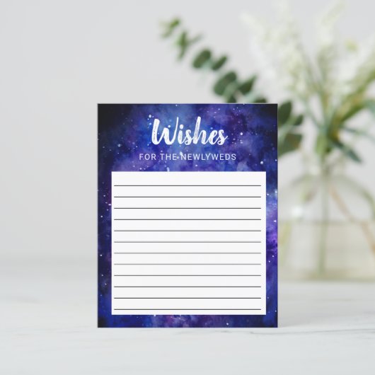 Papier Starry night stars galaxy Mariage Conseils (Debout devant)