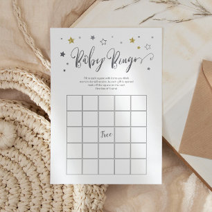 Papier Stars Baby Bingo Jeu de Baby shower de révélatio