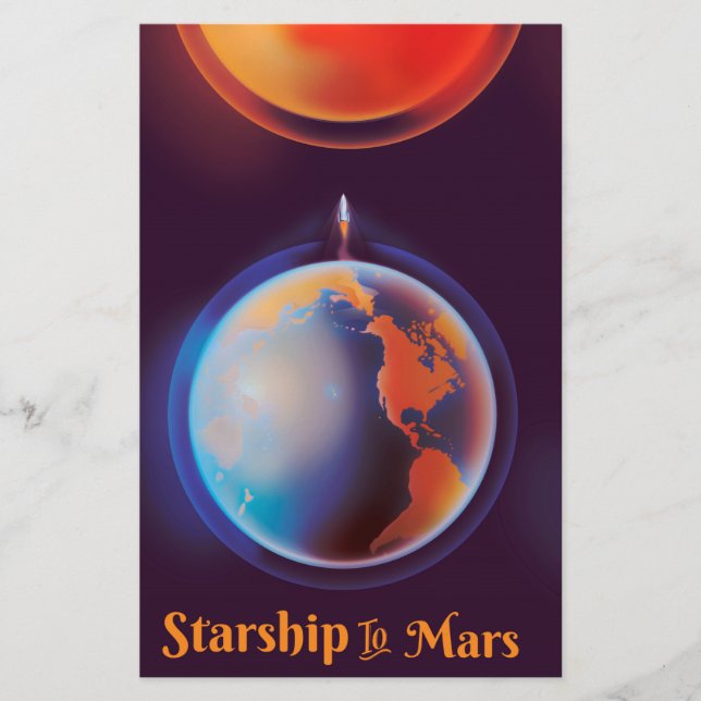 Papier Starship to Mars (Devant)