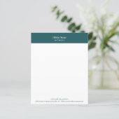 Papier Stationery Turquoise Professionnel Petites Entrepr (Debout devant)