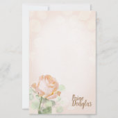 Papier stationnaire personnel du Rose Dusty Peach (Devant)