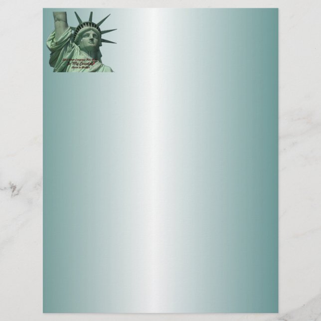 Papier Statue de la Liberté (Devant)