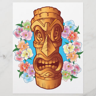 Papier Statue de Tiki