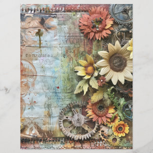 Papier Steampunk Floral