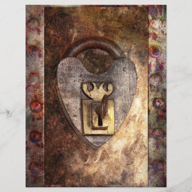 Papier Steampunk - Locksmith - La clé de mon coeur (Devant)