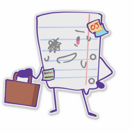 Papier! Sticker (Voorkant)