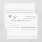 Papier Stock de la Fête des mariées de cuisine Recette Ca (Devant / Derrière)