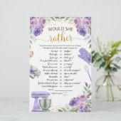 Papier Stock violet la cuisine elle préférerait jouer (Debout devant)