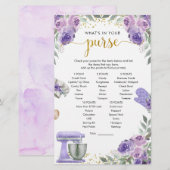 Papier Stock violet la cuisine quoi dans votre jeu de pur (Devant / Derrière)