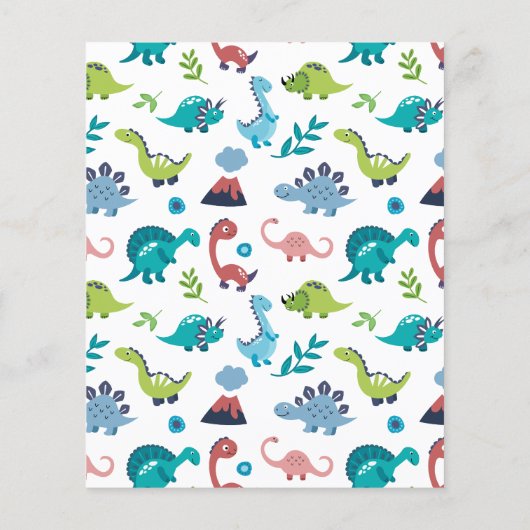 Papier Stomp Chomp Rawr Dinosaur Invitation de fête d'ann (Dos)