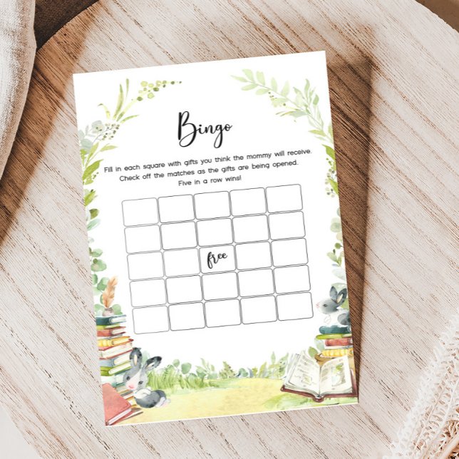 Papier Storybook New Chapter Baby Shower Bingo Game (Storybook Baby Shower Game)