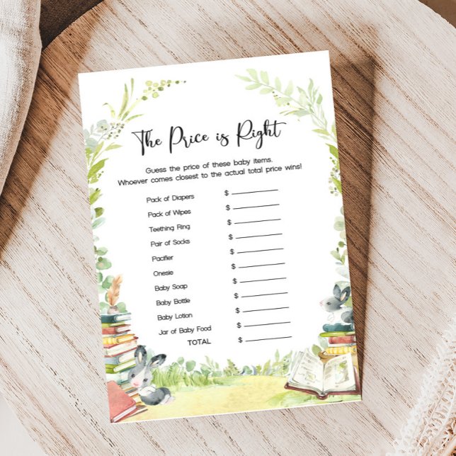 Papier Storybook New Chapter Shower Price is Right Game (Storybook Baby Shower Game)