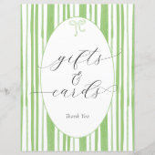 Papier Stripes ecclésiastiques Baby showers Cadeaux et Ca (Devant)