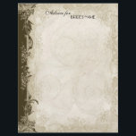 Papier Style Art Déco Peacock Chocolat Vintage dentelle<br><div class="desc">UTILISATION DU PRODUIT : Conçu pour les douches mariages ou nuptiales. Demandez à vos invités de remplir leur conseil pour la Mariée et elle peut le chérir pour toujours. Il y a un classeur de carnet correspondant qui peut être utilisé pour garder ces pages dans et aussi pour un scrapbook...</div>