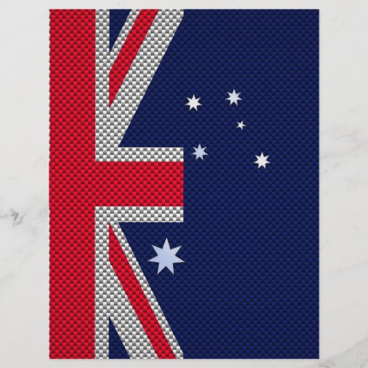 Papier Style Chrome de fibre de carbone design drapeau au (Devant)