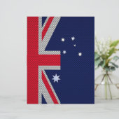 Papier Style Chrome de fibre de carbone design drapeau au (Debout devant)