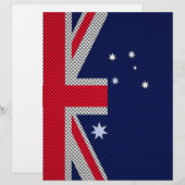 Papier Style Chrome de fibre de carbone design drapeau au (Devant / Derrière)