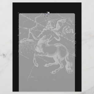 Papier Style Chrome Sagittarius Zodiac Connexion Hevelius