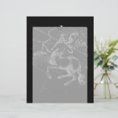 Papier Style Chrome Sagittarius Zodiac Connexion Hevelius (Debout devant)
