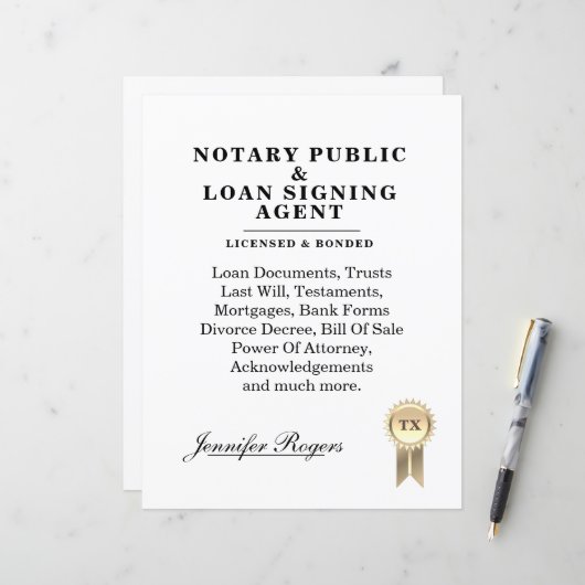 Papier Style de certificat de recherche de contrat (Devant/Arrière en situation)