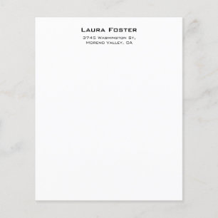 Papier style minimaliste élégant noir et blanc
