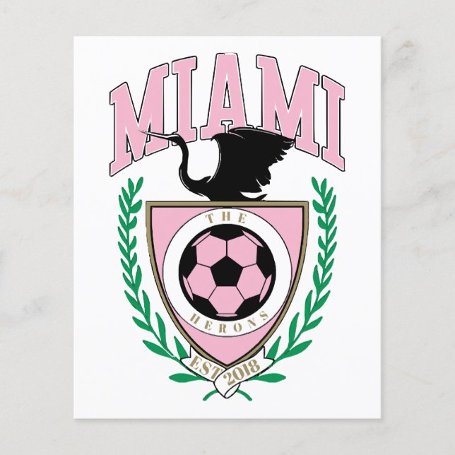 Papier Style Varsity de football de Miami (Devant)