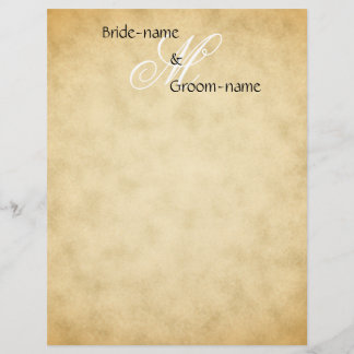 Papier Style Vintage de monogramme de mariage personnalis