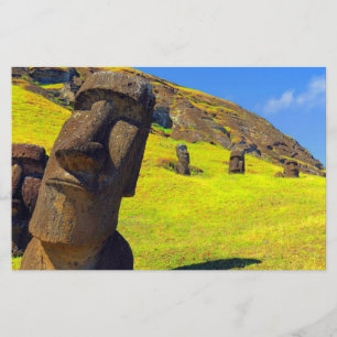 Papier stylisé Rapa Nui Easter Island