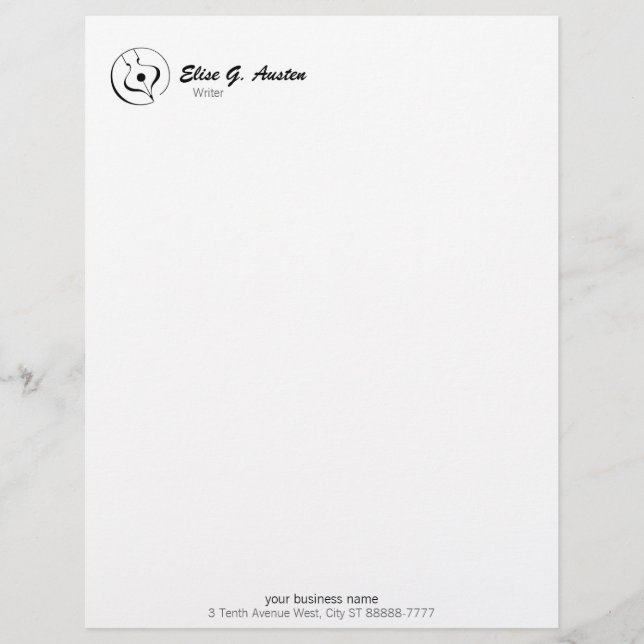 Papier Stylo Fontaine Calligraphique (Devant)