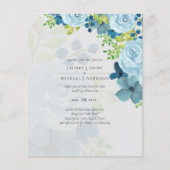 Papier Sublime Dusty Blue Flowers Sage Green Mariage (Devant)