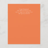 Papier Sublime Orange Gold Agate Wedding INVITE BUDGET (Dos)