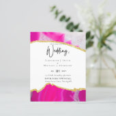 Papier Sublime Rose Or Agate Mariage INVITE BUDGET (Debout devant)