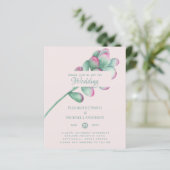 Papier Succulent Pink Blush Mint Green Budget Mariage (Debout devant)