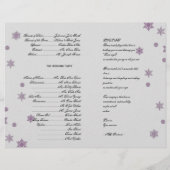 Papier Sugar Plum Tree Snowflakes Purple Wedple Wedding P (Dos)