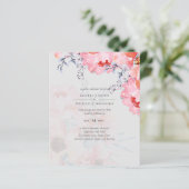 Papier Suite Mariage en fleurs rose pâle Sublime (Debout devant)