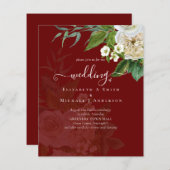 Papier Suite Mariage Sublime - Roses Blanches (Devant / Derrière)