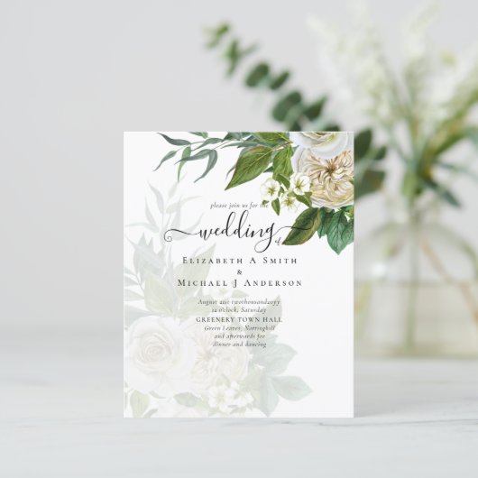 Papier Suite Mariage Sublime - Roses Blanches (Debout devant)