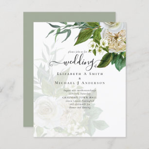 Papier Suite Mariage Sublime - Roses Blanches
