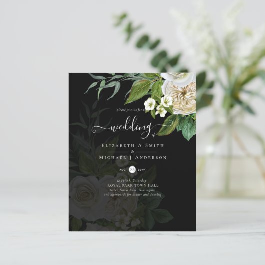 Papier Suite Mariage Sublime - Roses Blanches (Debout devant)