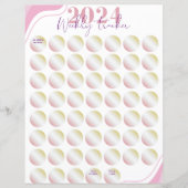 Papier Suivi de perte de poids 2024 | Suivi de progressio (Devant)