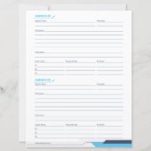 Papier Suivi des minutes de réunion (Dos)