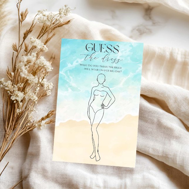 Papier Summer Beach Fête des mariées Devinez La Robe (Créateur téléchargé)