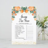 Papier Summer Citrus Orange devinez le prix Game (Debout devant)