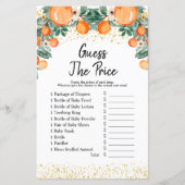 Papier Summer Citrus Orange devinez le prix Game (Devant)