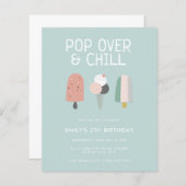 Papier Summer Pop Over & Chill Popsicicle Party Anniversa (Devant / Derrière)