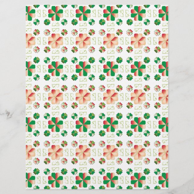 Papier SUN traditionnel letton motif géométrique X (Devant)