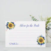 Papier Sunflower Blue Roses Lumières Conseil de Fête des  (Debout devant)