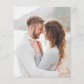 Papier Sunflower Eucalyptus Fiançailles photo Invitation (Dos)