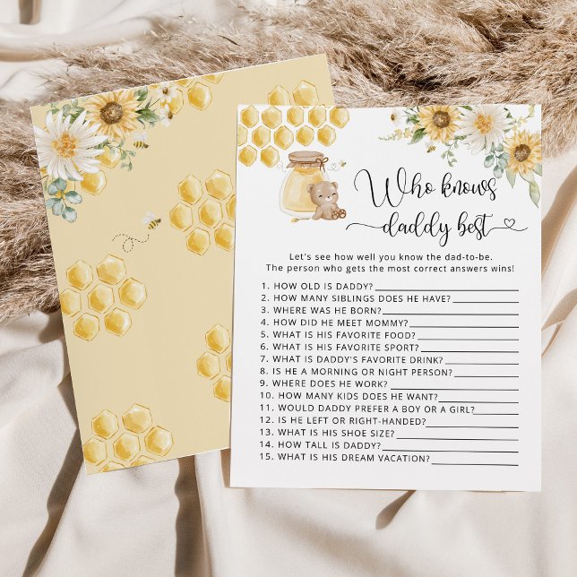 Papier Sunflower miel ours Qui connaît le meilleur jeu de (Créateur téléchargé)