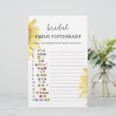 Papier Sunflower nite douche émoticônes jeu (Debout devant)